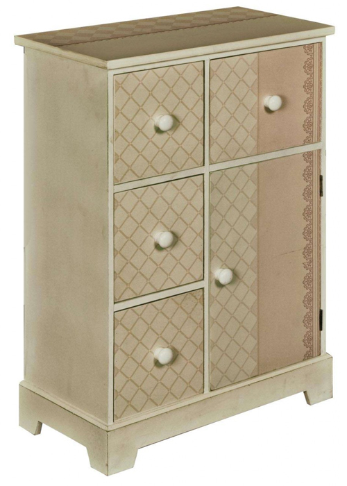 pfj421-angled_Shabby Chic Cream Bedside Drawer Cabinet