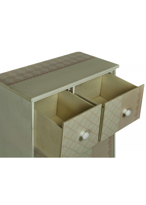 pfj421-detail-1_Shabby Chic Cream Bedside Drawer Cabinet