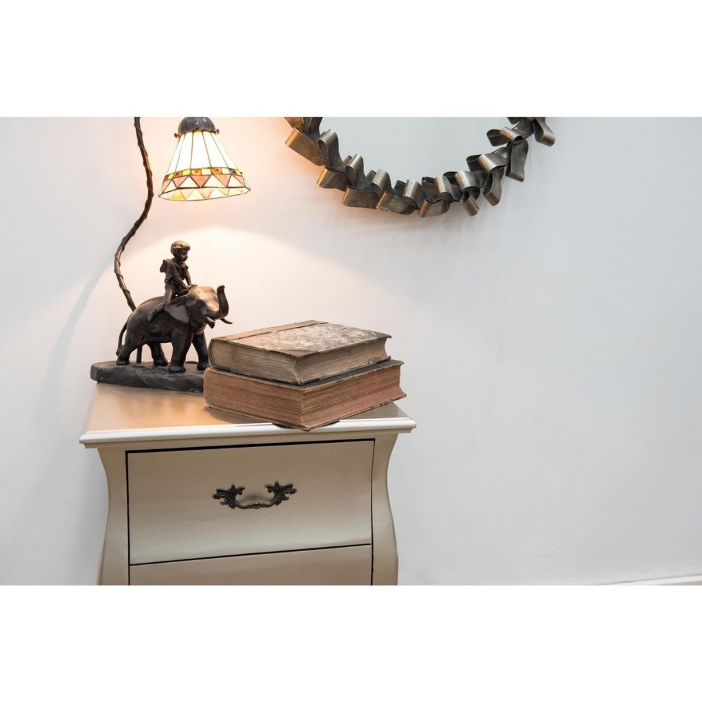 tmf-wd-2d-01_2_1 Rococo Style Matt Silver Bedside Table