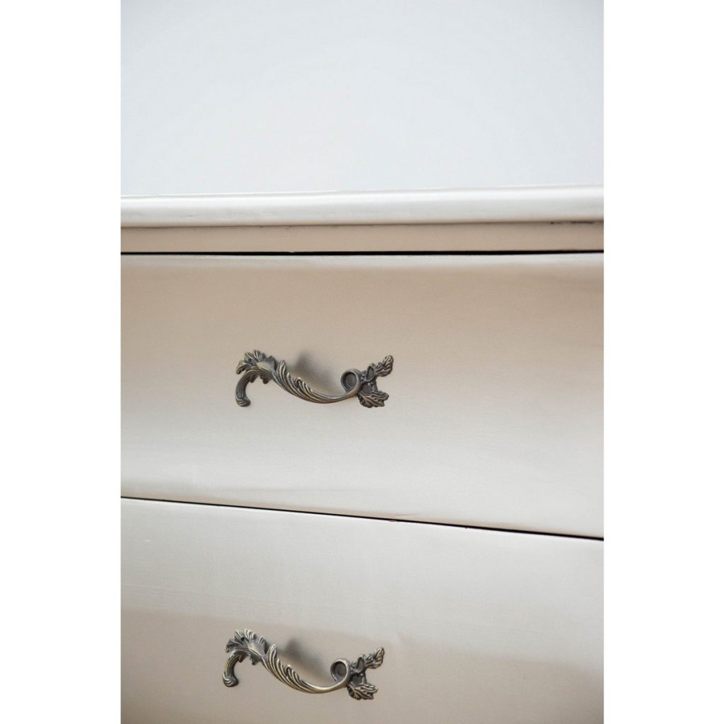 tmf-wd-2d-02_4 Rococo Style Matt Silver 2 Drawer Chest