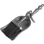 11417 Antique Pewter Grey Hearth Tidy Set