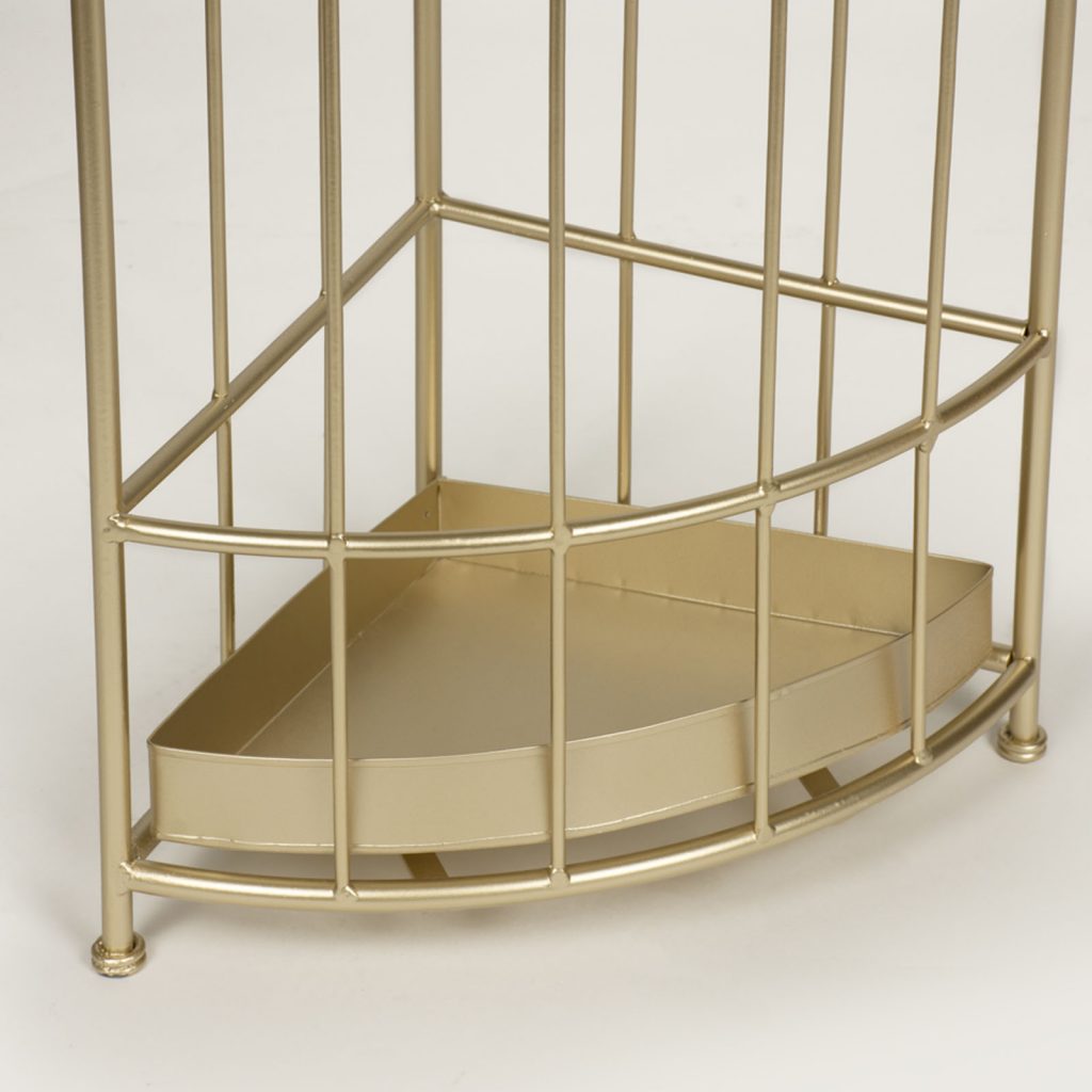 Corner Antique Gold Umbrella Stand