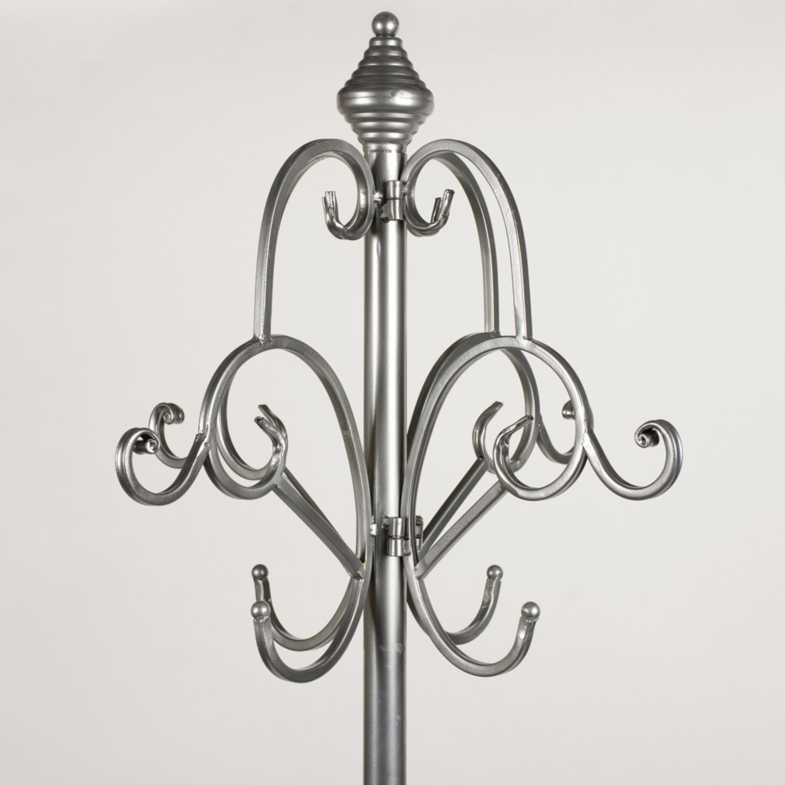 Ornate Silver Free Standing Coat Stand c Interior Flair