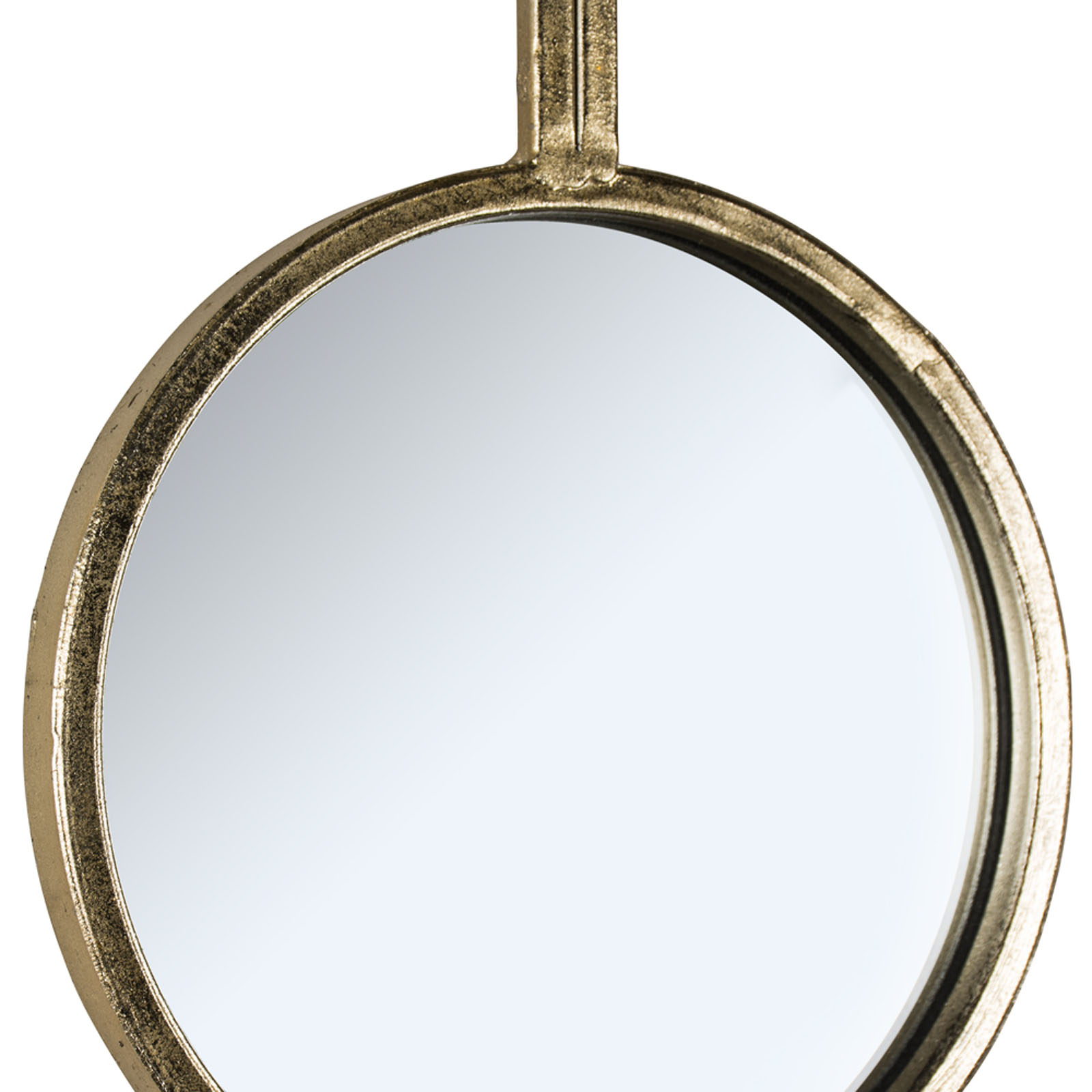 Set of 4 Antiqued Gold Round Mirrors Interior Flair