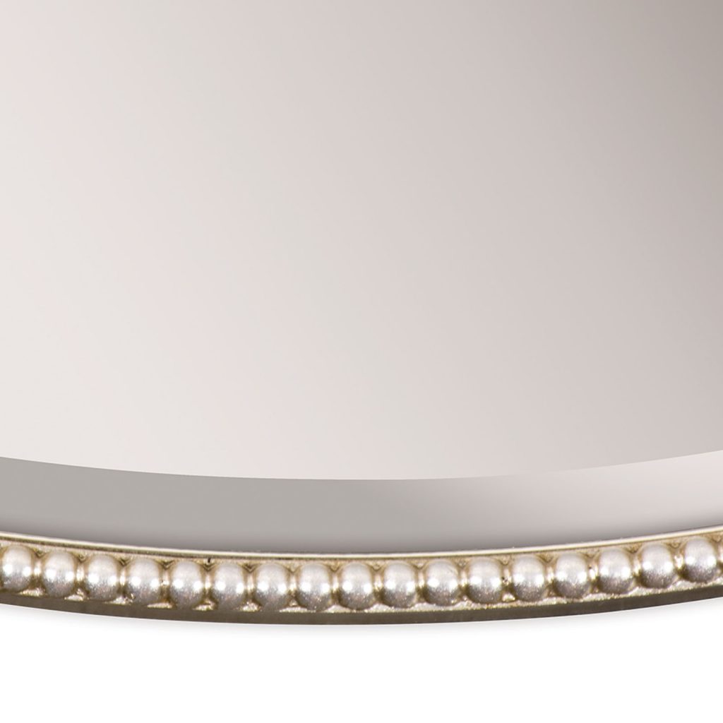 Vintage Style Silver Oval Wall Mirror a