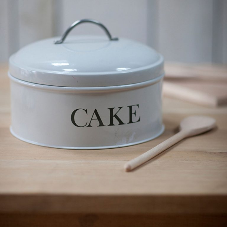 Retro Vintage Style Cake Storage Tin Pale Interior Flair
