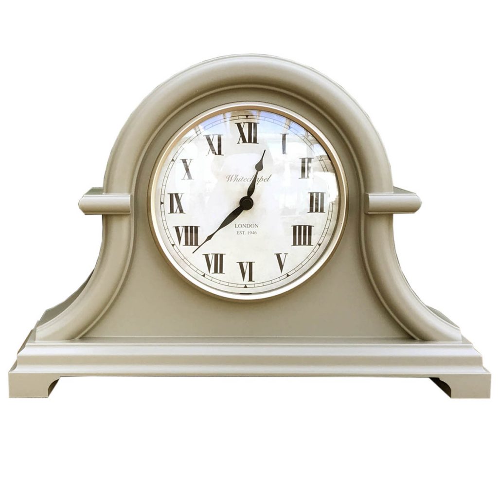 EG147B Traditional Style Taupe Grey Mantel Clock Interior Flair