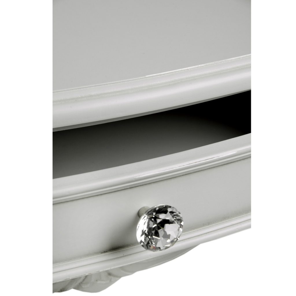 17298-c Antique Grey Half Moon Console Table