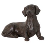 19219 Large Antique Brown Dachshund Dog Ornament