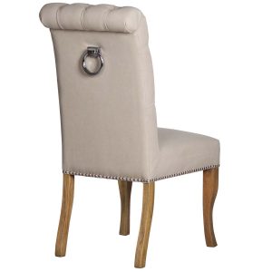 18330-a Roll Top Cream Dining Chair