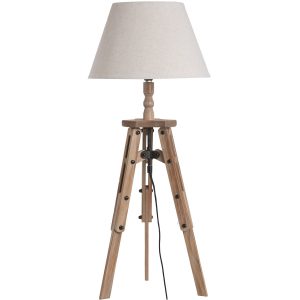 18557 Wooden Tripod Table Light Lamp