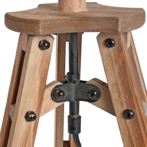 18557-a Wooden Tripod Table Light Lamp