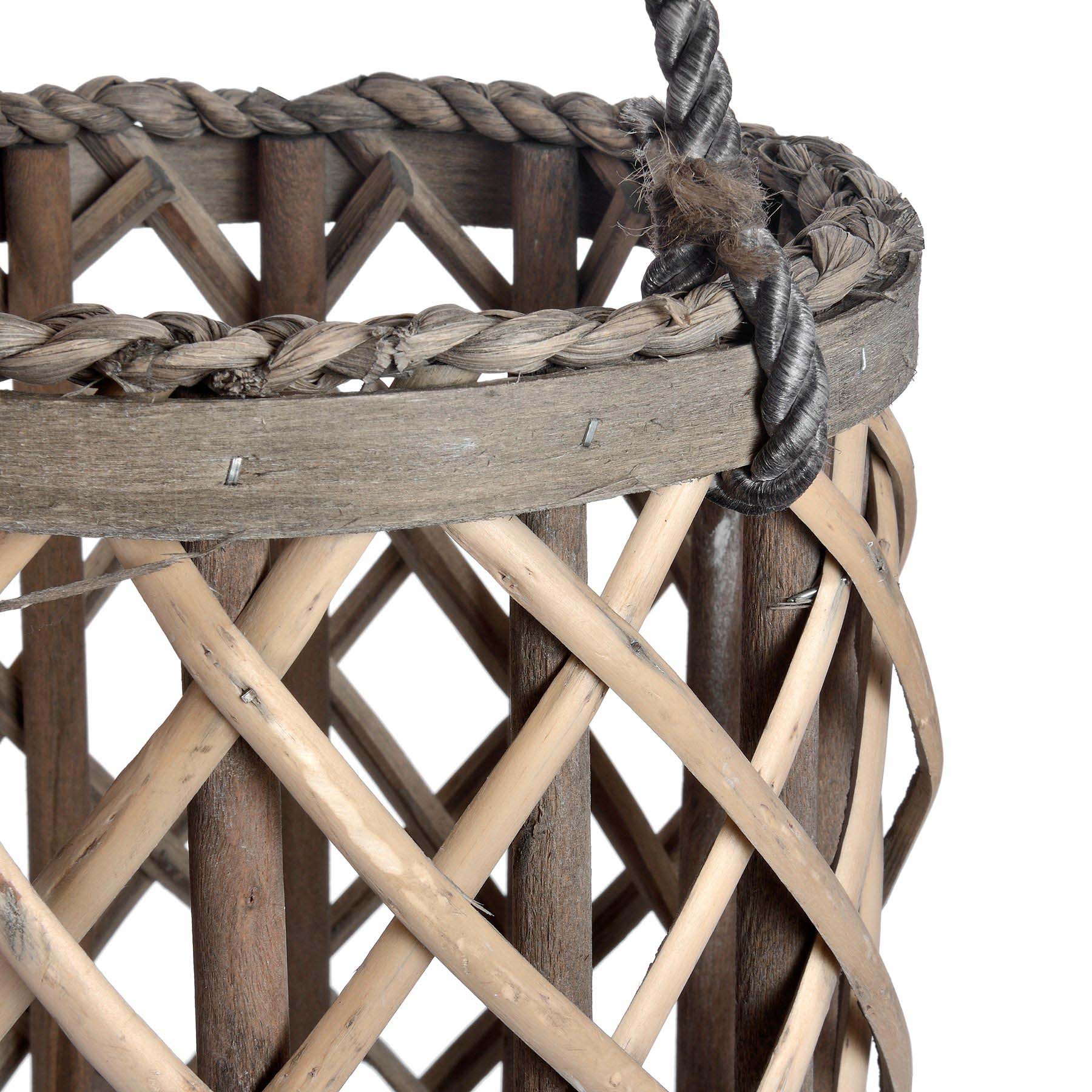 Extra Large Wicker Candle Lantern Interior Flair