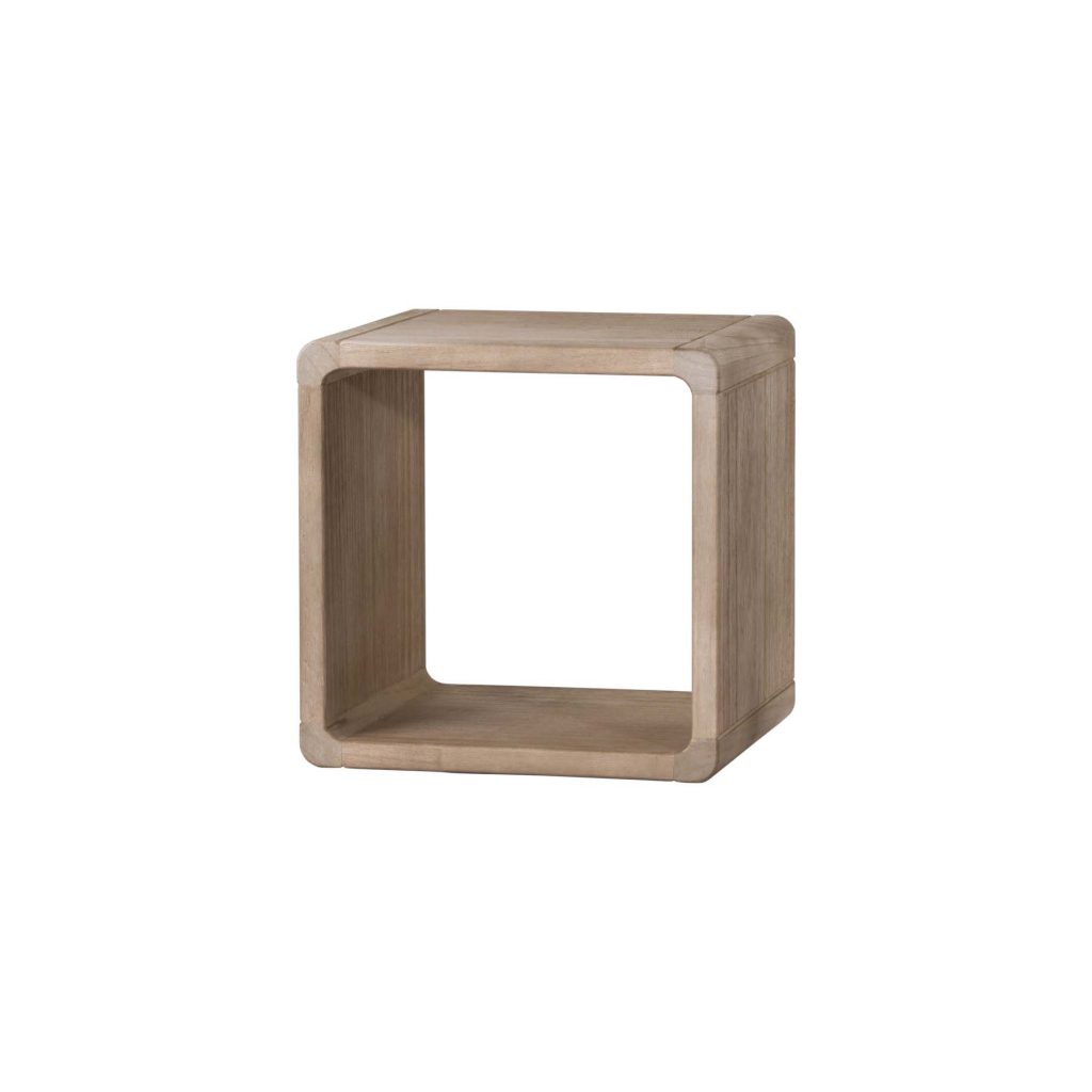 18917-e Set of 4 Wooden Open Square Shelves