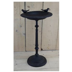 3663 Antique Style Brown Bird Feeder Table