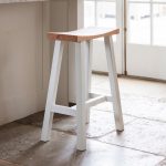 CHST14 Contemporary White Breakfast Bar Stool