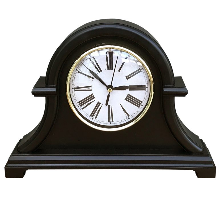 EG335 Traditional Style Black Mantel Clock Interior Flair