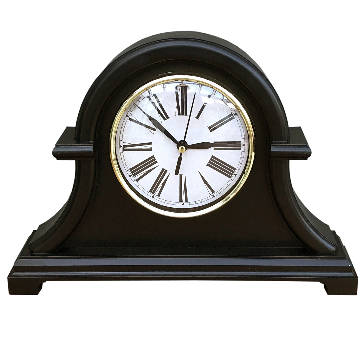 EG335 Traditional Style Black Mantel Clock Interior Flair