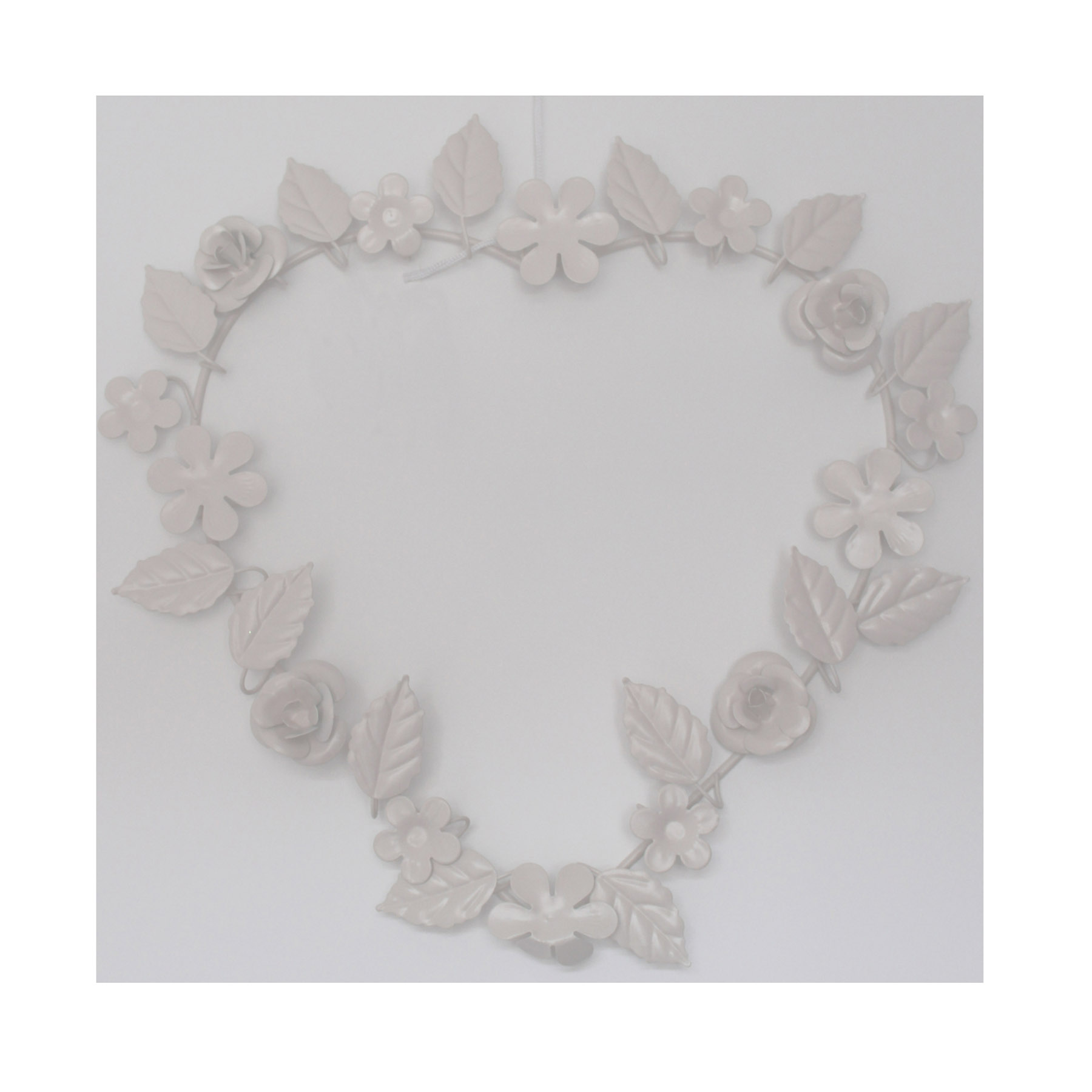 Large Hanging Cream Heart Decoration Interior Flair