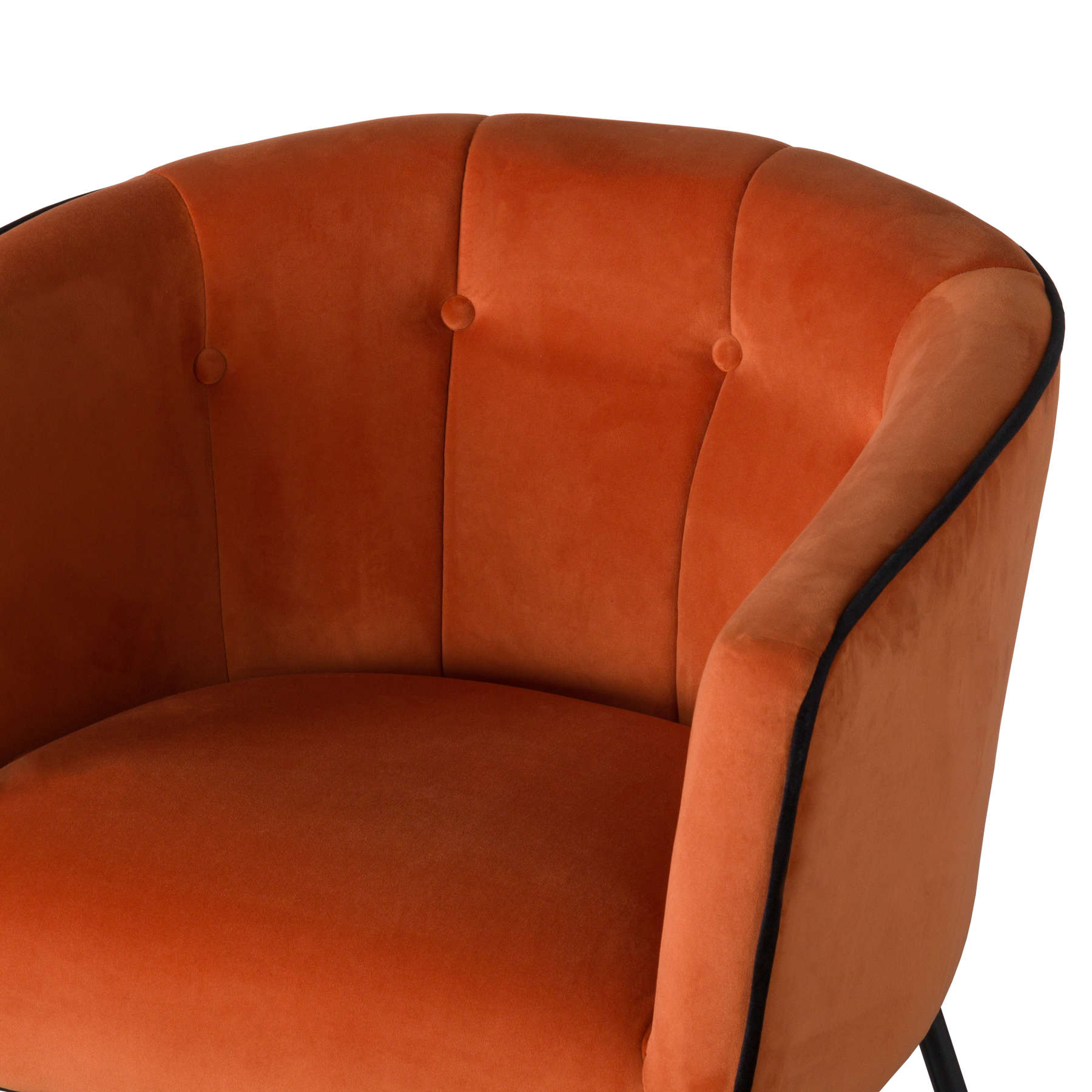 19354a Large Rust Orange Tub Chair Interior Flair