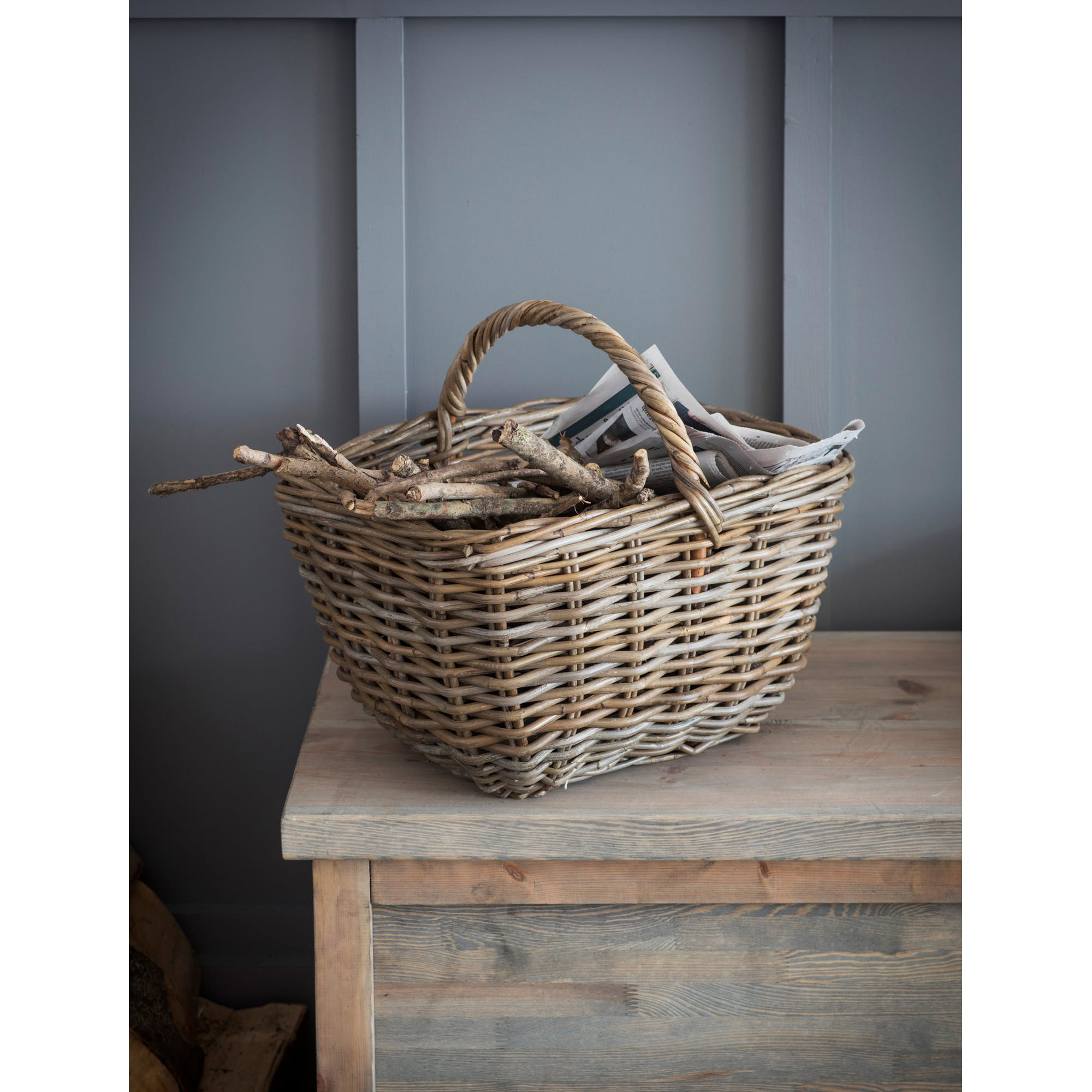 BARA17_2 Natural Kubu Rattan Picnic Basket Interior Flair