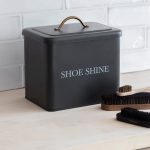 SSCN01_Contemporary Grey Shoe Shine Storage Box