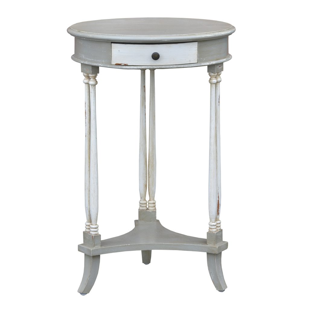js1026-gyaw_1 Shabby Chic Vintage Grey Side Table