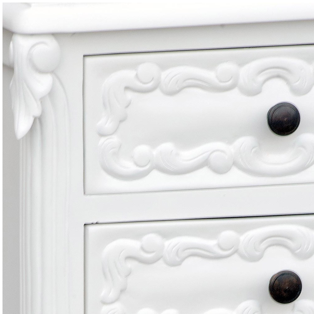 js2032-wh-det1_1 Antique Style Ornate White Tall Boy