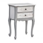 js2100-gywh_1 Shabby Chic Vintage Grey Bedside Table