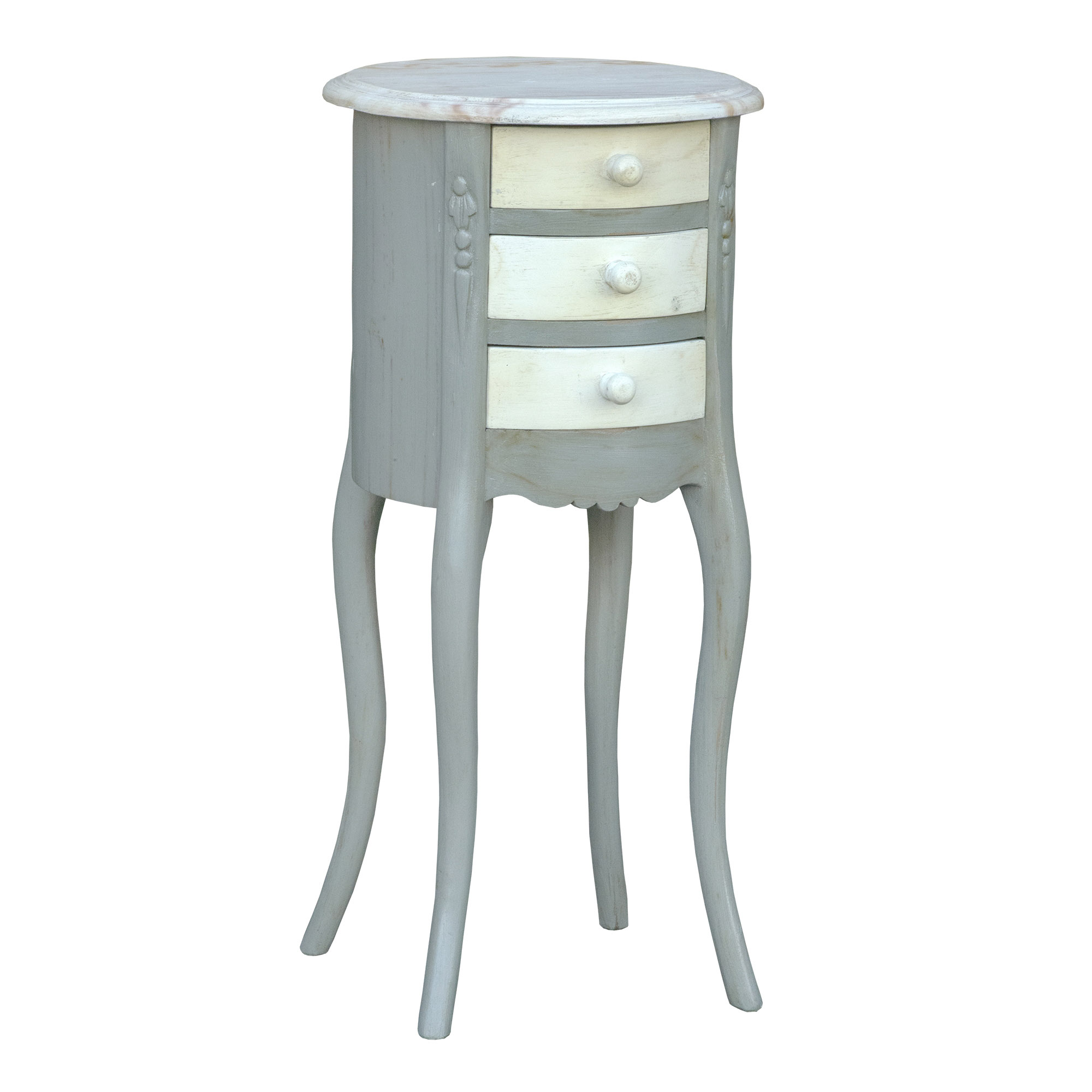 Grey vintage store bedside table