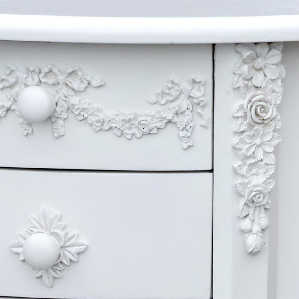 r10-1088-wh-det1_1 Ornate White Oval Bedside Table Cabinet