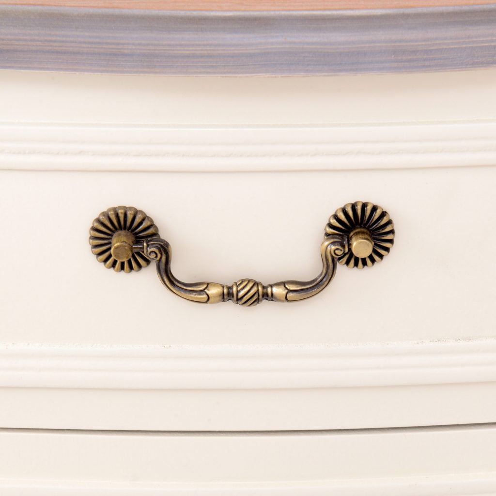 tfg114-aw-wd-det_01 Antique White 2 Drawer Bedside Table