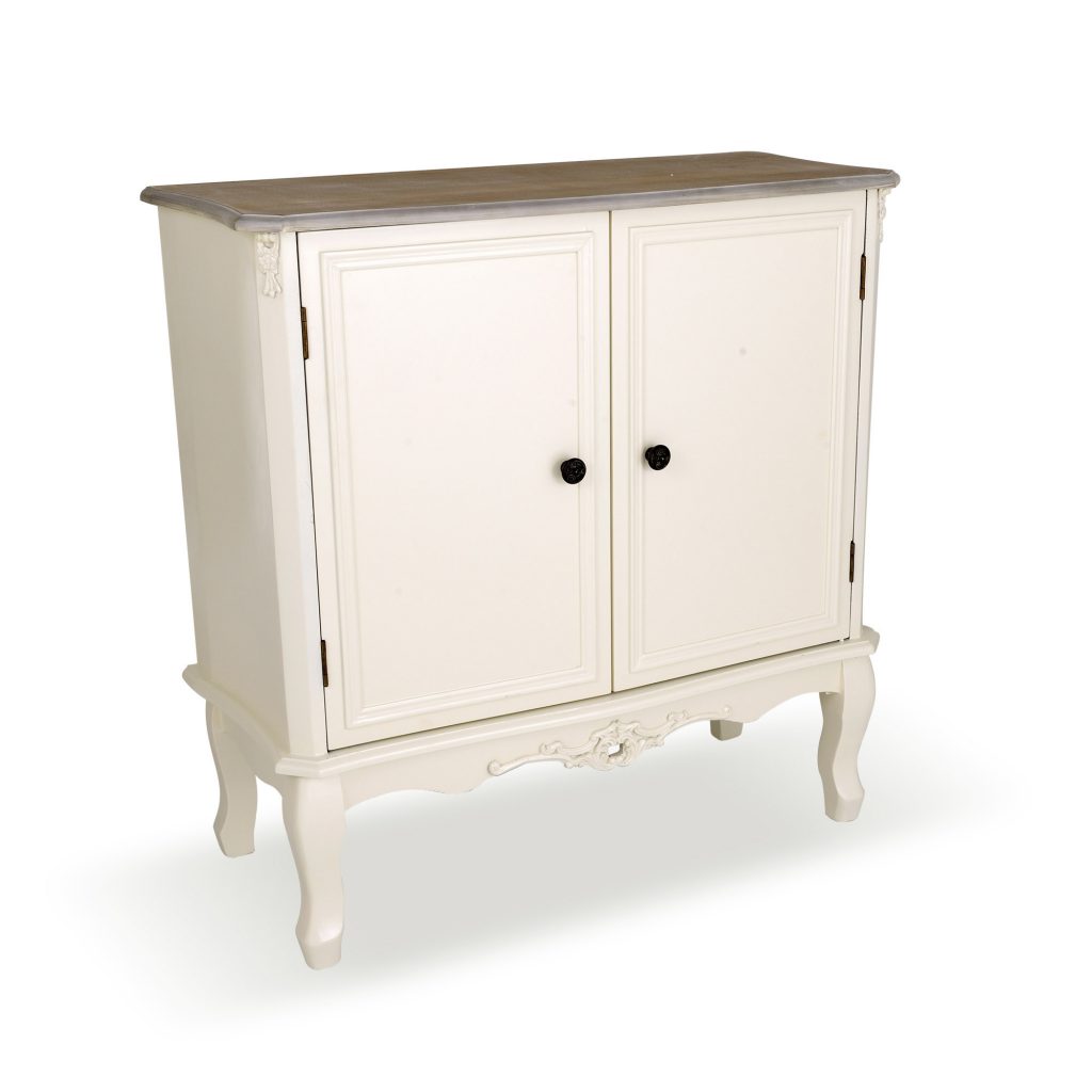 tfg121-aw-wd_01_1 Antique White Ornate Cabinet Sideboard
