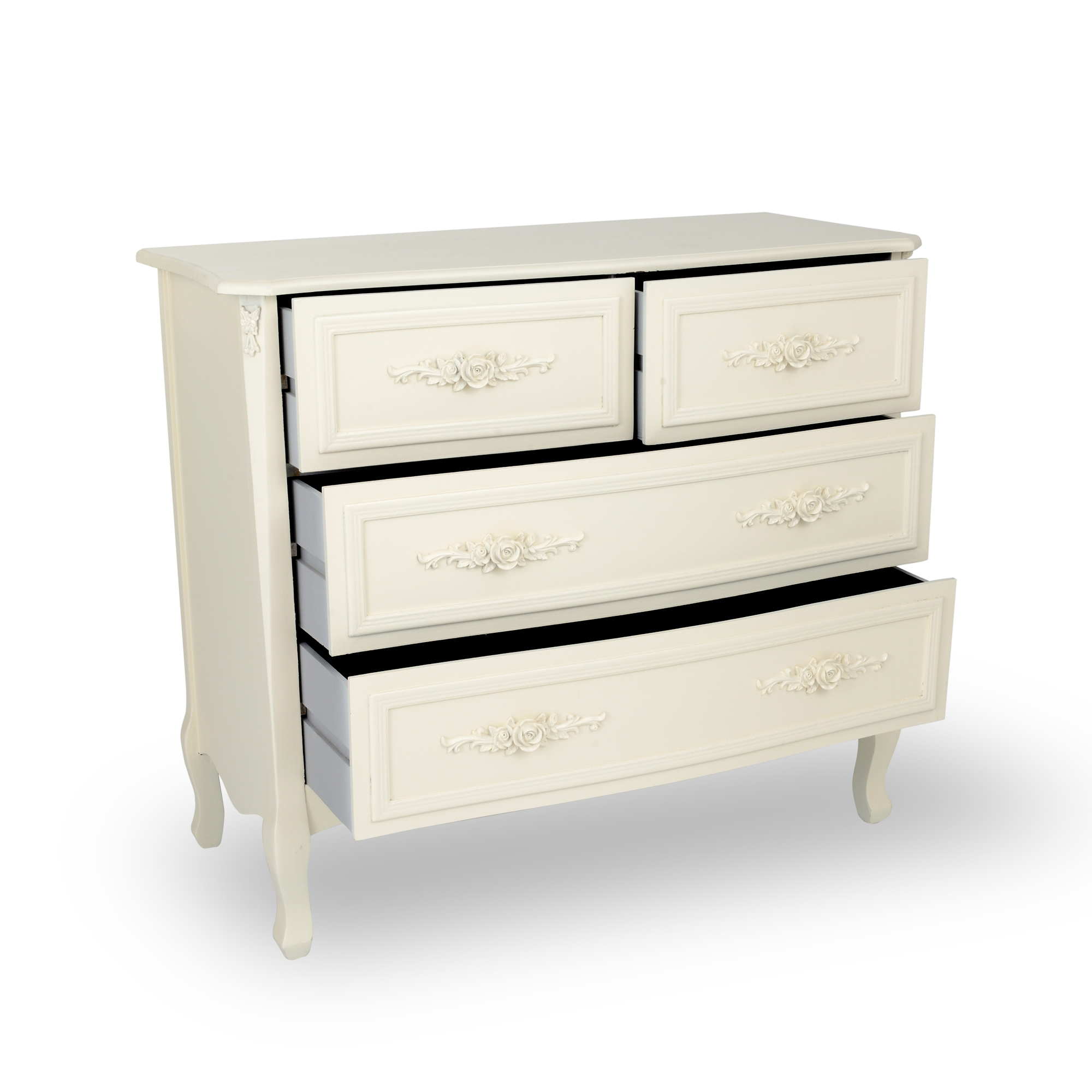 Ornate Soft White Chest of Drawers Interior Flair