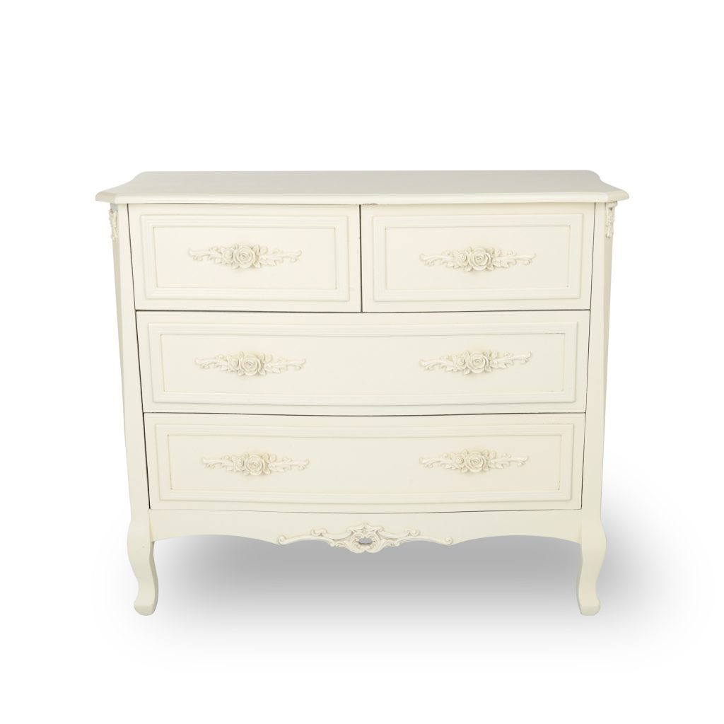 Ornate Soft White Chest of Drawers Interior Flair