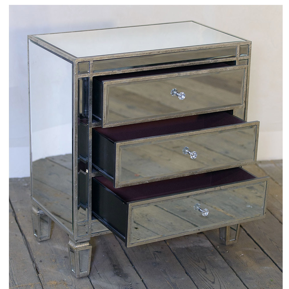 ven-c-91103-open_3 Mirrored Antique Silver Chest of Drawers