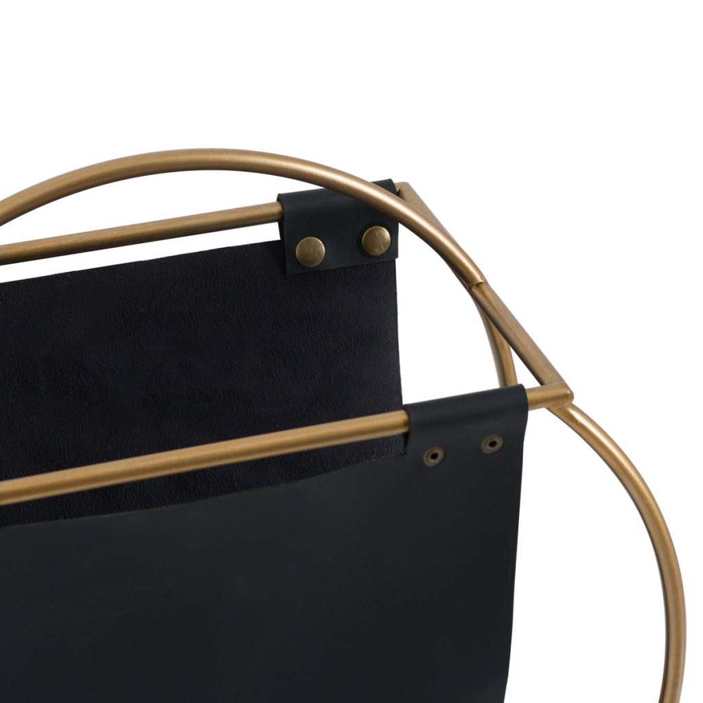 19703-a Retro Style Antique Bronze Magazine Rack