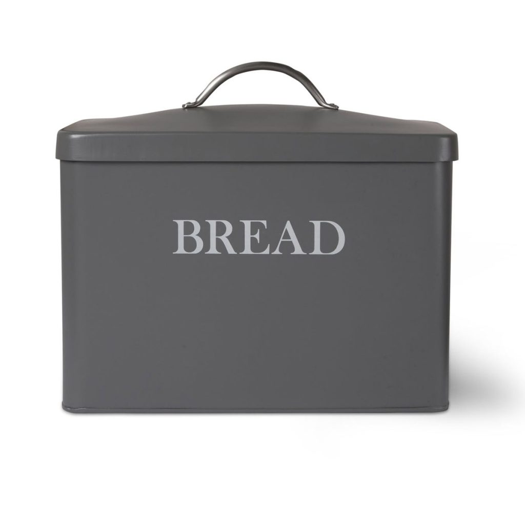 Vintage Style Grey White Bread Bin Interior Flair