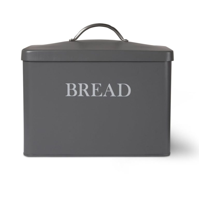 Vintage Style Grey White Bread Bin Interior Flair