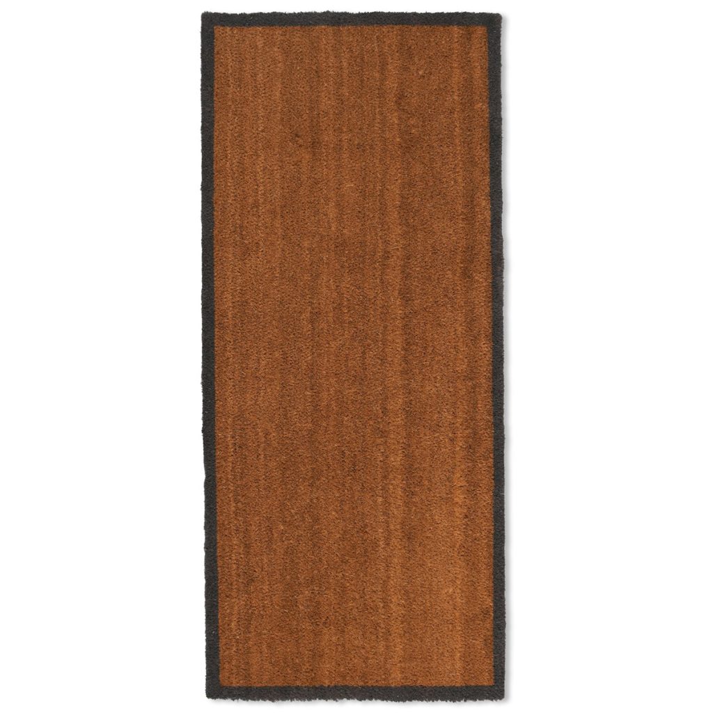 Contemporary Grey Border Coir Doormat Interior Flair