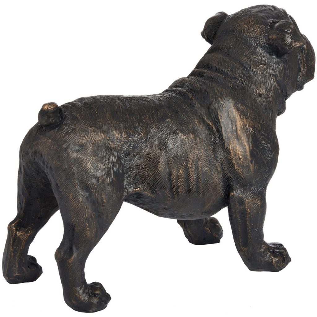 18420-c Antique Bronze Standing British Bull Dog