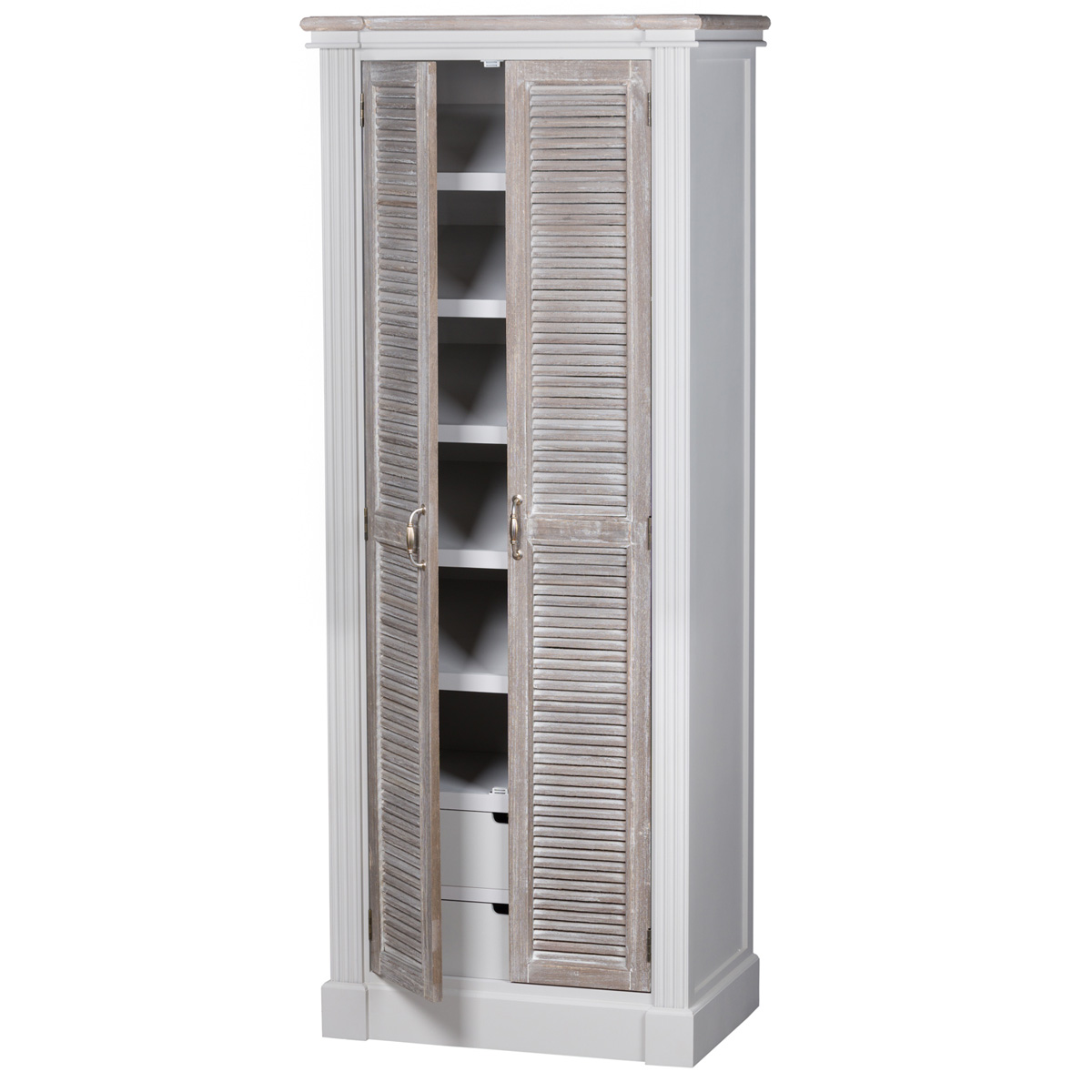 tall white shoe storage