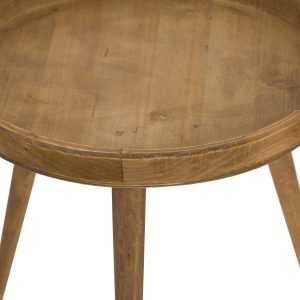 19267-a Set of 3 Contemporary Wooden Tables