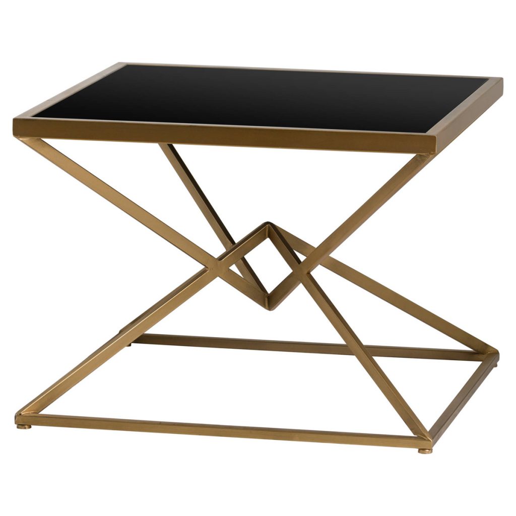 Contemporary Style Antique Bronze Side Table - Interior Flair