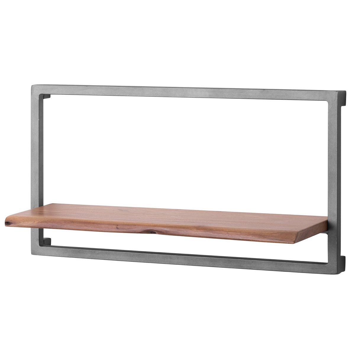 Large Contemporary Rustic Acacia Wood Shelf Interior Flair