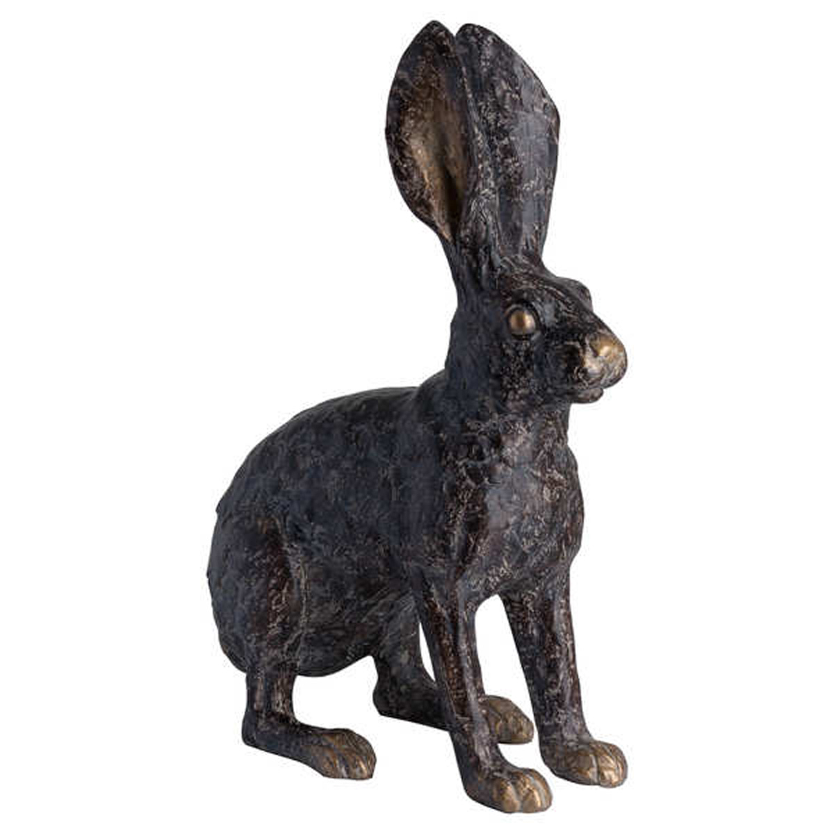 resin hare garden ornament