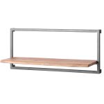 19984 Wide Contemporary Rustic Acacia Wood Shelf