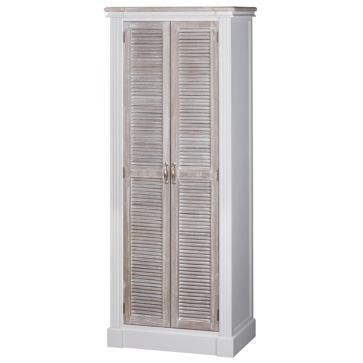 Classic Grey White Wash Storage Cabinet Interior Flair
