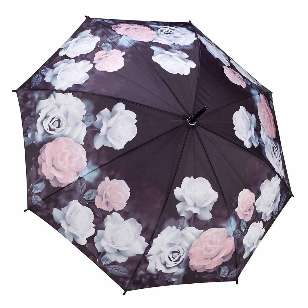 23027_open_vintage_roses_1Large Vintage Rose Pink Umbrella