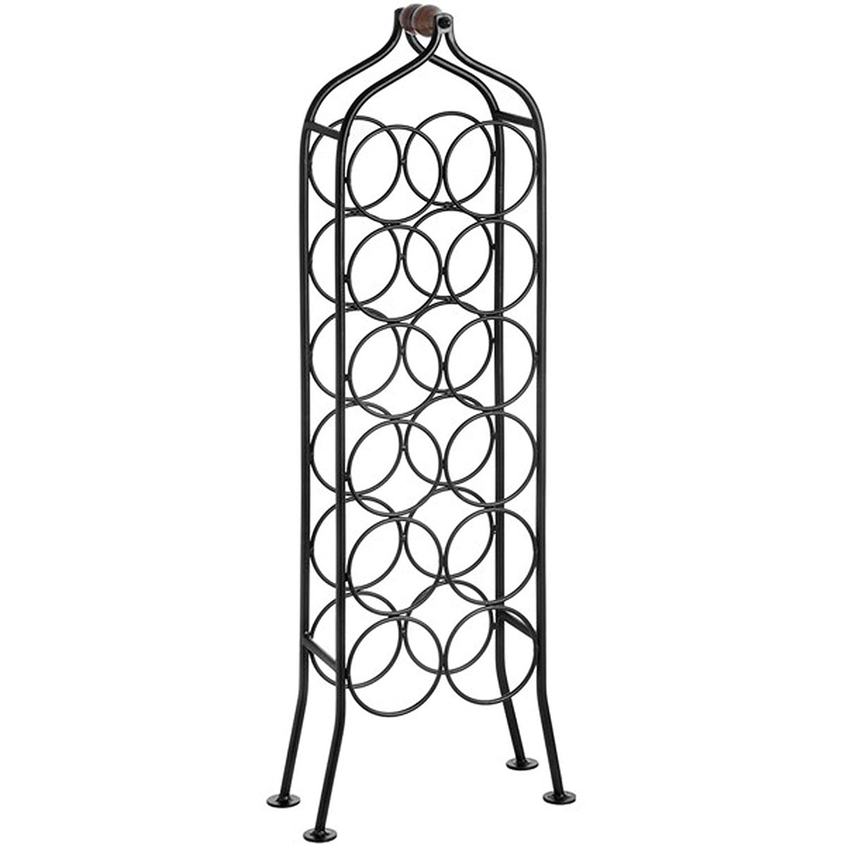 Black Wrought Iron Wine Bottle Rack a Interior Flair